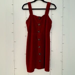 Corduroy Dark Cherry Pink Short Dress. Size: Medium, Brand: “derek heart”